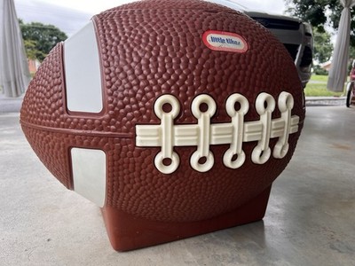 Vintage Little Tikes Football Toy Box Chest Tailgating Cooler Party Lid 