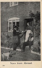 Rural Postman Postal History Country Side Americana Early 1900s Vtg Postcard H55