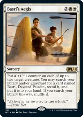 Basri's Aegis - Planeswalker Deck Exclusive~322~NM~(M21) - Core Set 2021~MTG