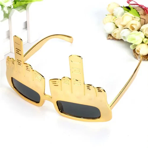 Creative Vertical Middle Finger Party Glasses Decoration Props Funny Sunglass vi - Picture 10 of 11