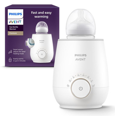 Philips Avent Premium Fast Bottle Warmer, with Smart Temperature Control, Wat...