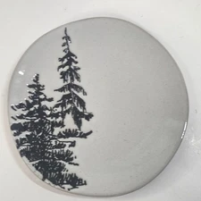 Vintage Hearth & Hand with Magnolia Stoneware Appetizer Plate 6.5" black white