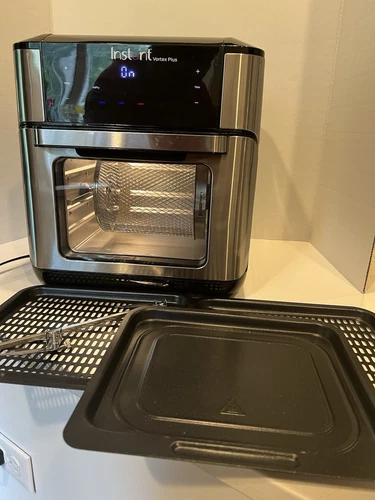 Instant Vortex Plus 10 Quart Air Fryer Oven - Stainless Steel  - New OPEN BOX