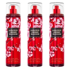 3-Pack Bath & Body Works Japanese Cherry Blossom Fine Fragrance Mist 8 oz – Lot3