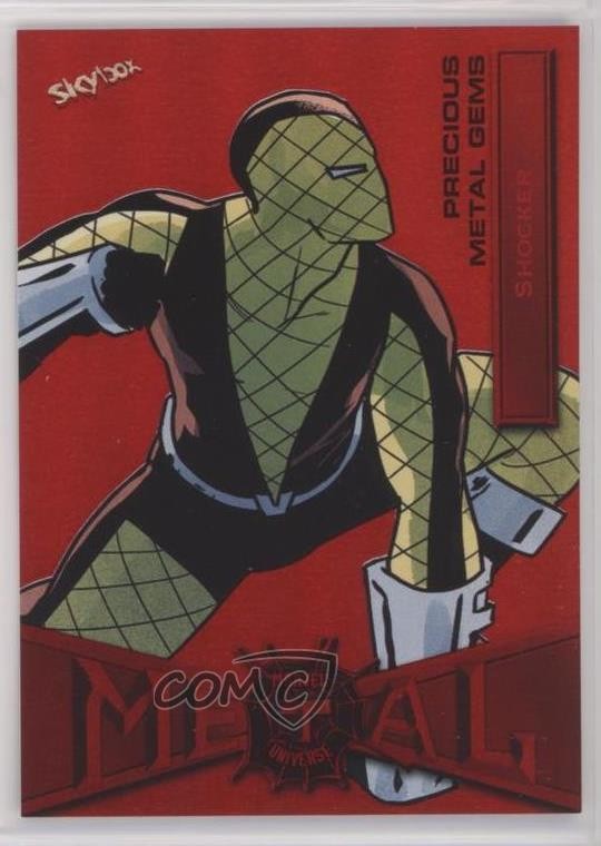 2022 Upper Deck Marvel Metal Universe Spider-Man PMG Red 60/100 Shocker #78 0me2