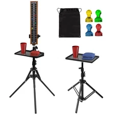 2 Sets Cornhole Scoreboard with Drink Holder, Score Keeper Set for Cornhole Game