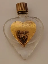 Vintage Great Lady By Evyan Heart Shaped Empty Cologne Bottle