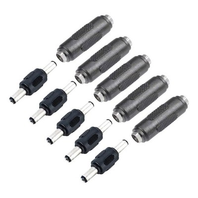 Reliable DC5.5x2.1mm Plug Socket 5 Set for Stable Power Connection Adapters
