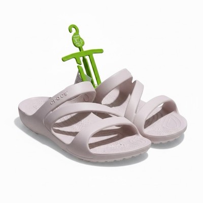 Crocs Women's Kadee II Strappy Sandals Slip On Slides, Barely Pink, Sz 10 NWT