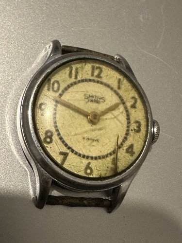 Vintage Smiths Empire 5 Jewels Manual GB Herrenuhr - nur Kopf - funktioniert nicht