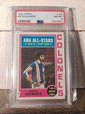 Artis Gilmore POP 144 PSA 8 1974 Topps ABA All Stars #180 NM MT Colonels HoF