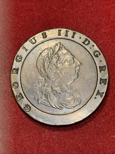 Photo of a 1797 George III Twopence from an eBay listing that sold on Jul 19, 2026