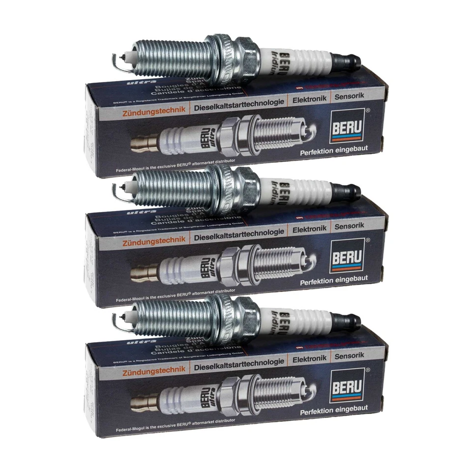 3x BERU Zündkerzen Iridium für Nissan Micra IV K13 1.2 K13_ Juke F15 1.6 J10 - Bild 1 von 3