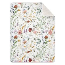 Baby Blankets Boys Girls Watercolor Wildflower Super Soft Cozy Crib 30x40 Inch