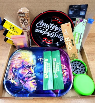 RAW Smoking Rolling Gift Tray Set Tube Raw Tips Raw Rolling Papers