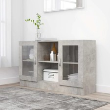 2 Door Vitrine Cabinet Bookshelf Book Stand Rack Book Display Cupboard Unit