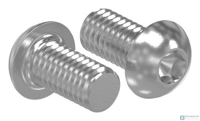 (15x) Edelstahl Rundkopfschraube M6 x 12 mit Innensechskant, A2, DIN 7380-1