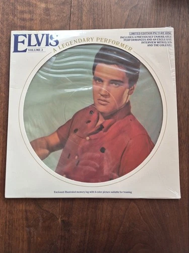 Elvis – A Legendary Performer - Volume 3 Picture Disc Vinyl LP - 1978 - SEALED