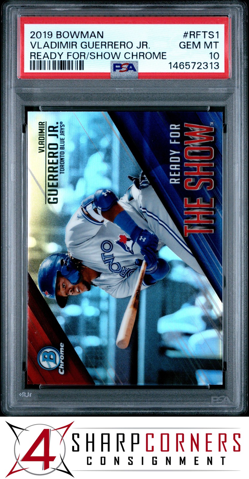 2019 BOWMAN READY FOR THE SHOW CHROME #RFTS1 VLADIMIR GUERRERO JR. RC PSA 10