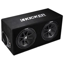 Kicker DC122 Car Audio Loaded Dual 12 Ported Comp 600W Sub Box Enclosure 43DC122