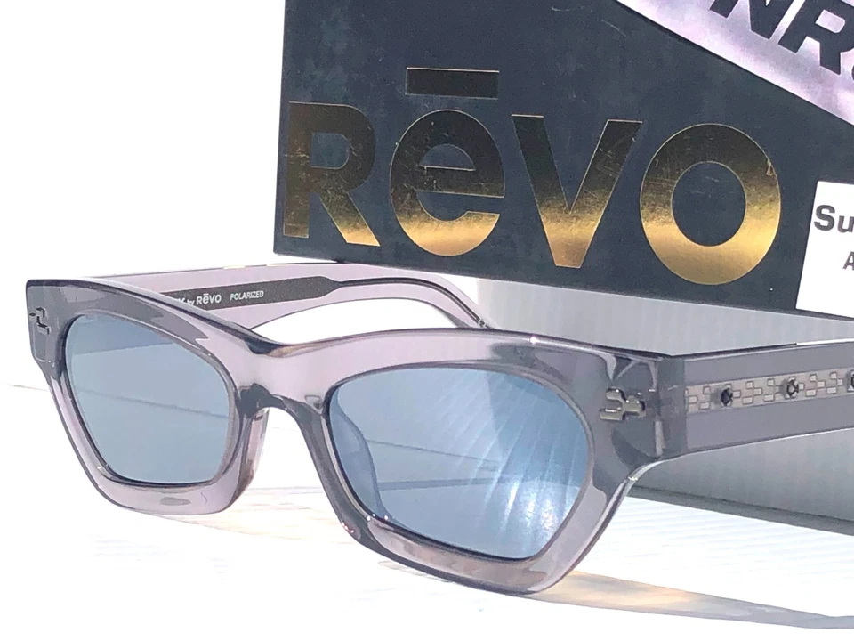 NUEVO REVO NRGY LYNX Cristal Gris POLARIZADO Gris Lente Gafas de Sol 6003 00 GY Foto 3 de 4