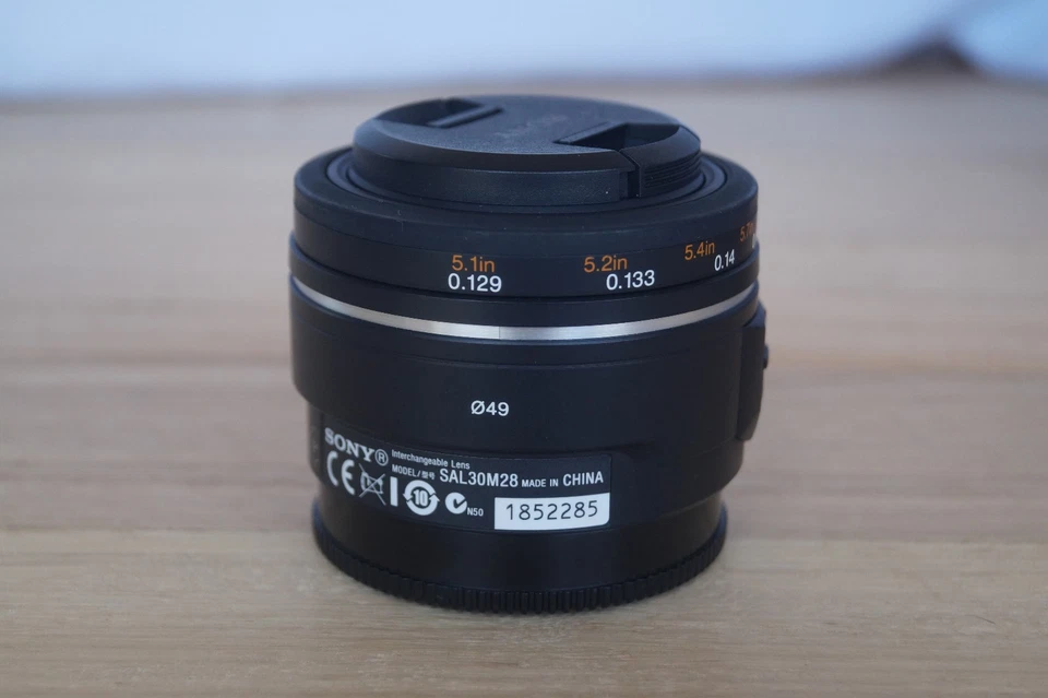 Объектив Sony DT 30 мм f/2.8 Macro SAM SAL30M28 A-Mount APS-C автофокус чистый протестирован - Изображение 3 из 4