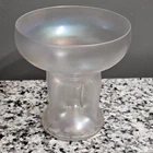 Antique 5 1/2" Steuben Pinched Verre de Soie Iridescent Vase - Frederick Carder