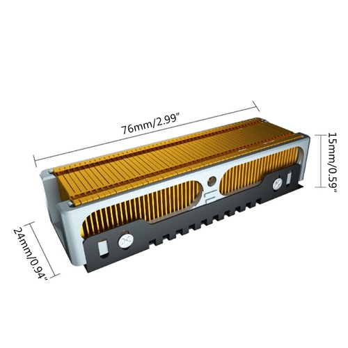 for M.2 Disk Heatsink Heat Pipe SSD Radiator Nvme Hard Disk 2280 221 - Afbeelding 8 van 8