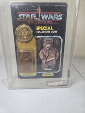 1985 Vintage Kenner Star Wars POTF Last 17 ROMBA Ewok MOC      AFA 85  Unpunched