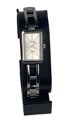 Omax Crystal Watch Women's Quartz White Pearl Dial New Battery Running