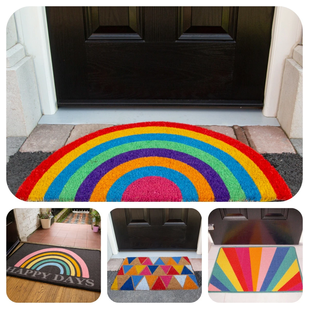 Pillemark Ikea Zerbino Interno In Cocco, Modello Arcobaleno, Dimensioni 50x90 Cm, Resistente E Naturale - 5