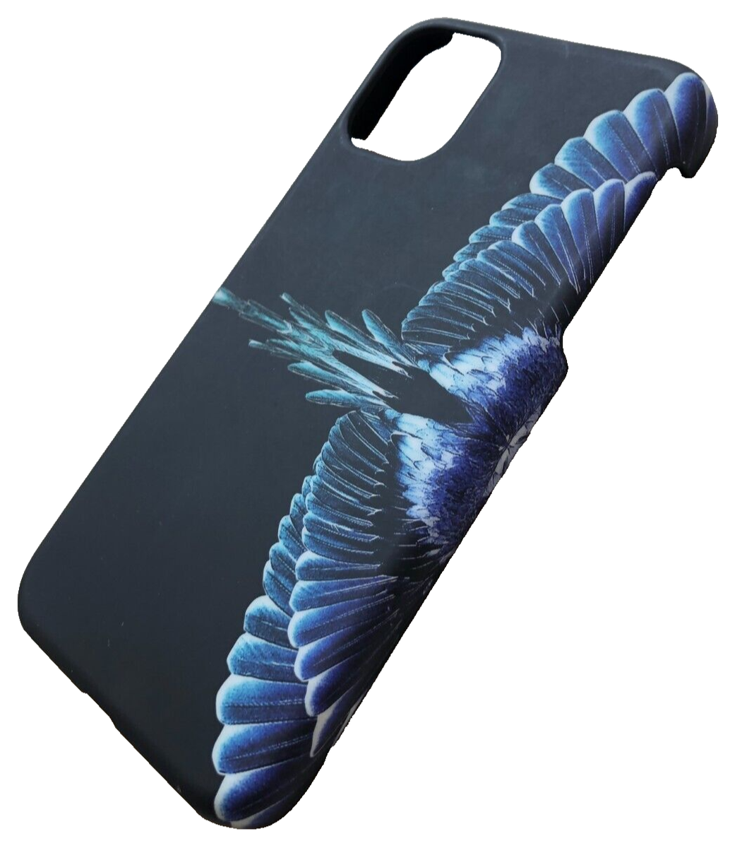 BNIB MARCELO BURLON Black Blue Neon Wings Case For iPhone 11