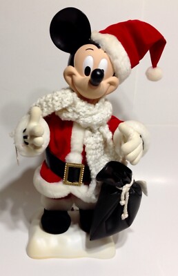 Disney Mickey Mouse Santa Decor ~ 1997 Telco Motionette ~ **Not Working**