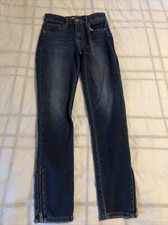 Women  s Levi  s 721 High Rise Skinny Premium Jeans Stretch Denim Size 27