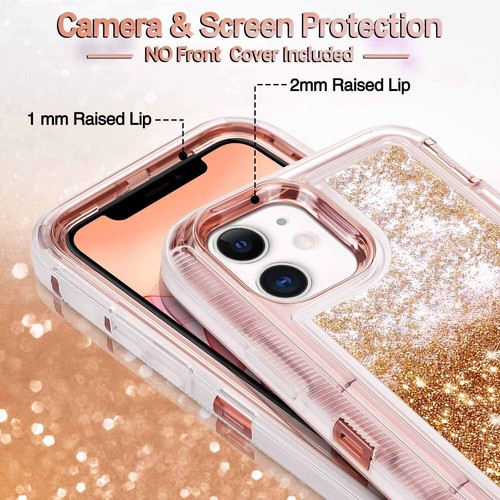 For iPhone 14 13 12 Pro Max Shockproof Bling Glitter Girl Cute Phone Case Cover - Picture 9 of 17