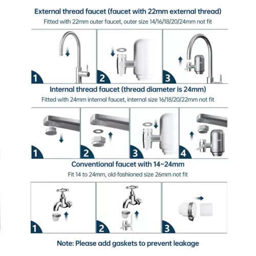 US NEW Basic Kitchen Sink On Tap Faucet Water Filter System Filtration Purifier - Picture 10 of 12