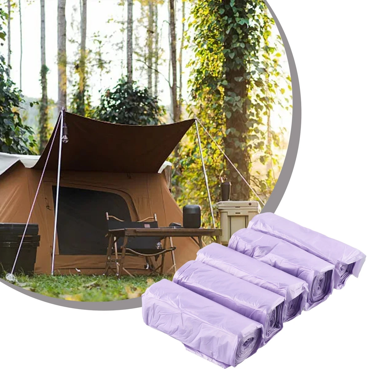 Garbage bag tent top