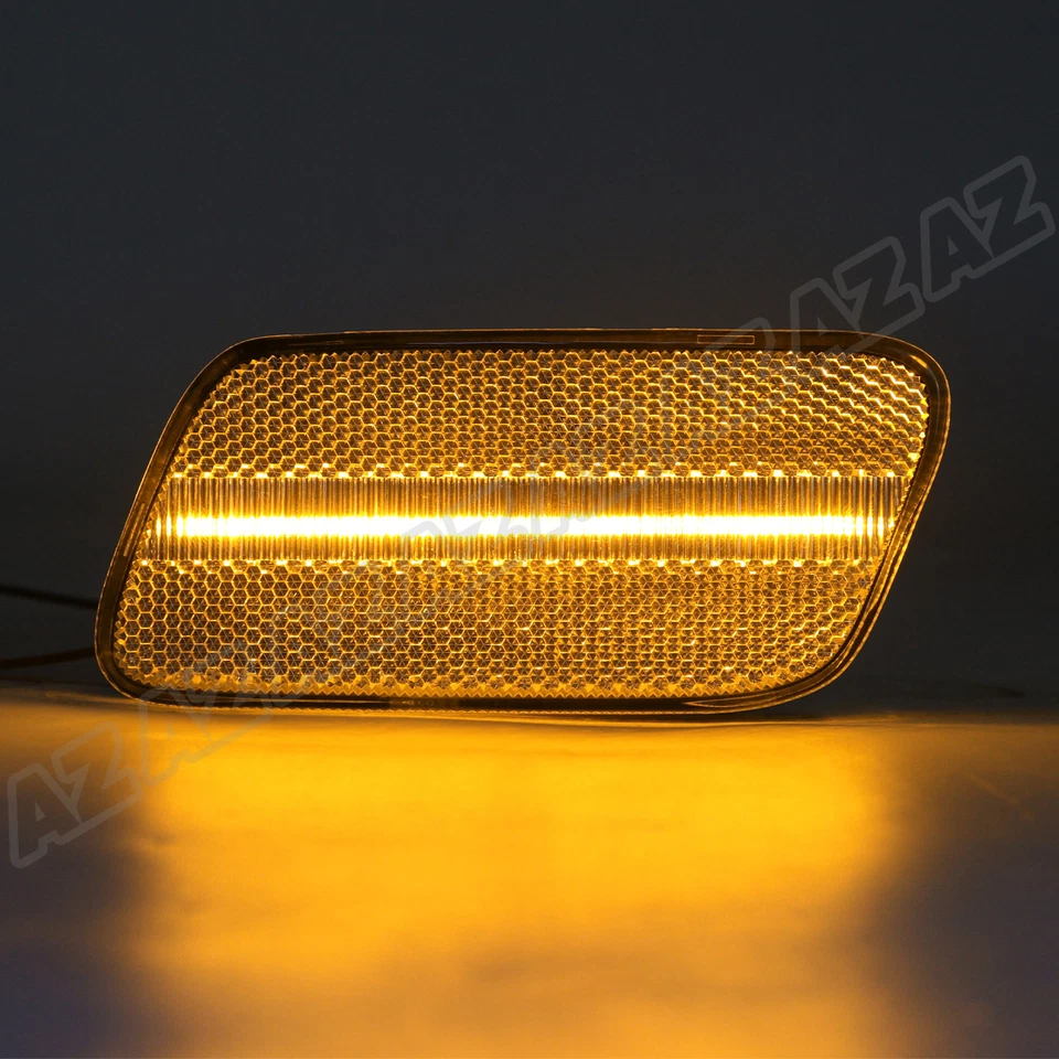 2PC LED Bumper Side Marker Light Lamp Clear For 96-02 Mercedes Benz W210 E-Class — 第 2/4 张图片