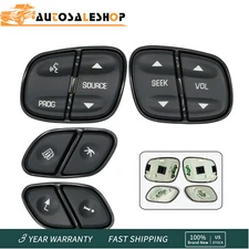 4* LED Light Steering Wheel Switch Control Buttons for 2003- 2006 Chevy Suburban