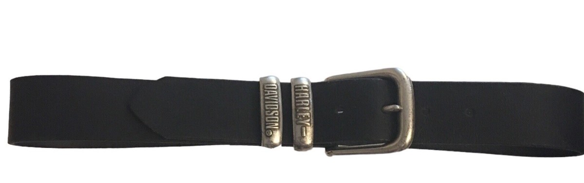 HARLEY DAVIDSON Black Leather Belt 30\