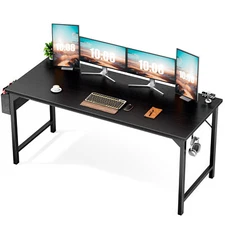 Home Office Computer Desk with Storage Bag and Hook - 40/47/55/63inch Sizes