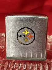 Vintage Zippo Tape Measure U.S Steel/Pittsburgh Steelers Rare
