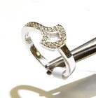 New 925 Sterling Silver Made with Swarovski Zirconia ByPass ring 3g 6 — photo 5
