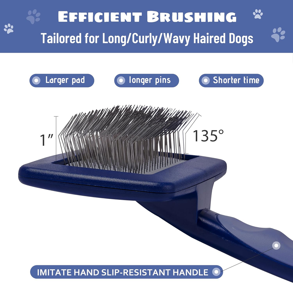 Slicker Brush for LongHaired Dog/Labradoodle Grooming Brush,Large