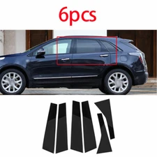 For 2016 2017-2020 Cadillac XT5 Carbon Fiber Sticker Window B-C Pillar Post Trim