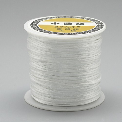 Nylon Thread Cord Macrame 4 Jewelry Making 1mm Dark Brown Or White.75m/roll. - Picture 13 of 15
