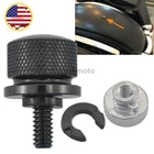 Black Billet Aluminum Seat Mount Bolt Rear Seat Nut Kit For Harley Touring Dyna