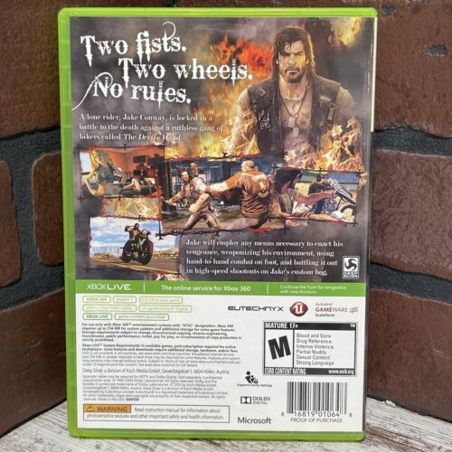 Ride to Hell: Retribution (Microsoft Xbox 360, 2013) **TESTED** Complete CIB - Picture 2 of 4