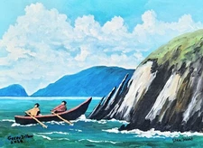 Original Irish Landscape Acrylic Painting - Slea Head - 16x12 - by G Dillon