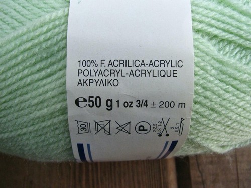 Light Green Baby Yarn Acrylic Lane Cervinia Amalfi Made in Italy 50g Lot of 7 - Picture 6 of 7